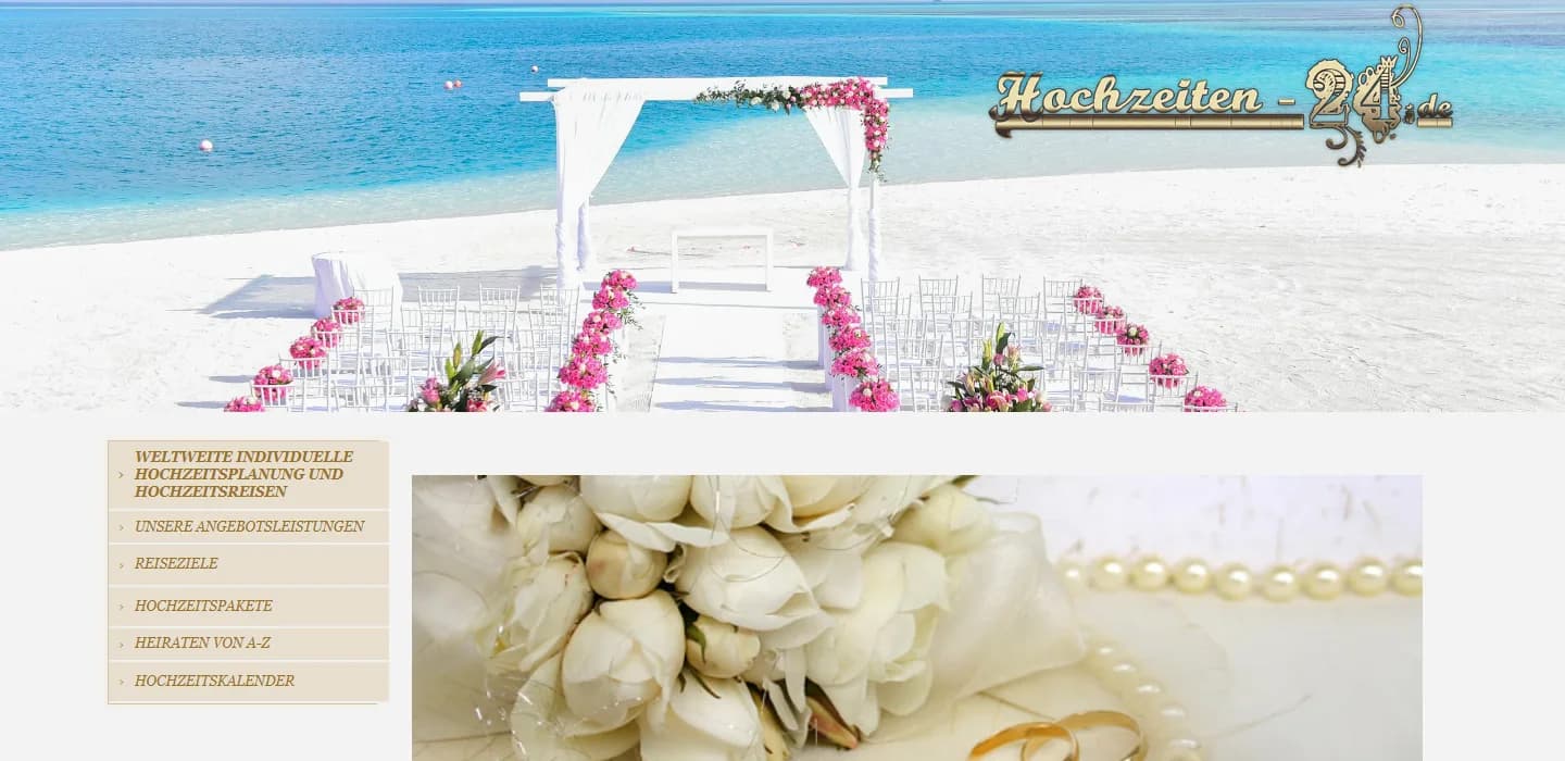 Aktueller Entwicklungsstand des Hochzeitsportals Hochzeiten-24.de